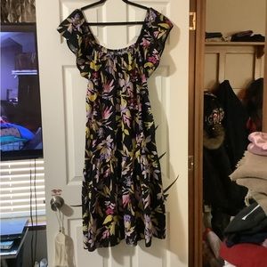 New cottagecore floral Maxi Dress Size XL 2XL XXL ruffle sleeves